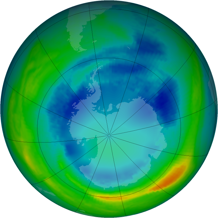 Ozone Map 2002-08-21